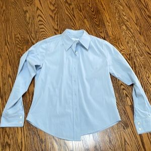 Gap Baby Blue Dress shirt with stretch (Lycra spandex.)